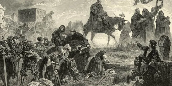 Luter-sabotażysta, bo tak możnaby popatrzeć na przybicie tez przeciw handlowi...