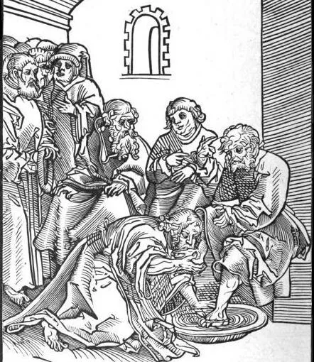 Mandatum to nazwa obrzędu obmycia nóg, który bierze swoję miejsce w liturgii od...