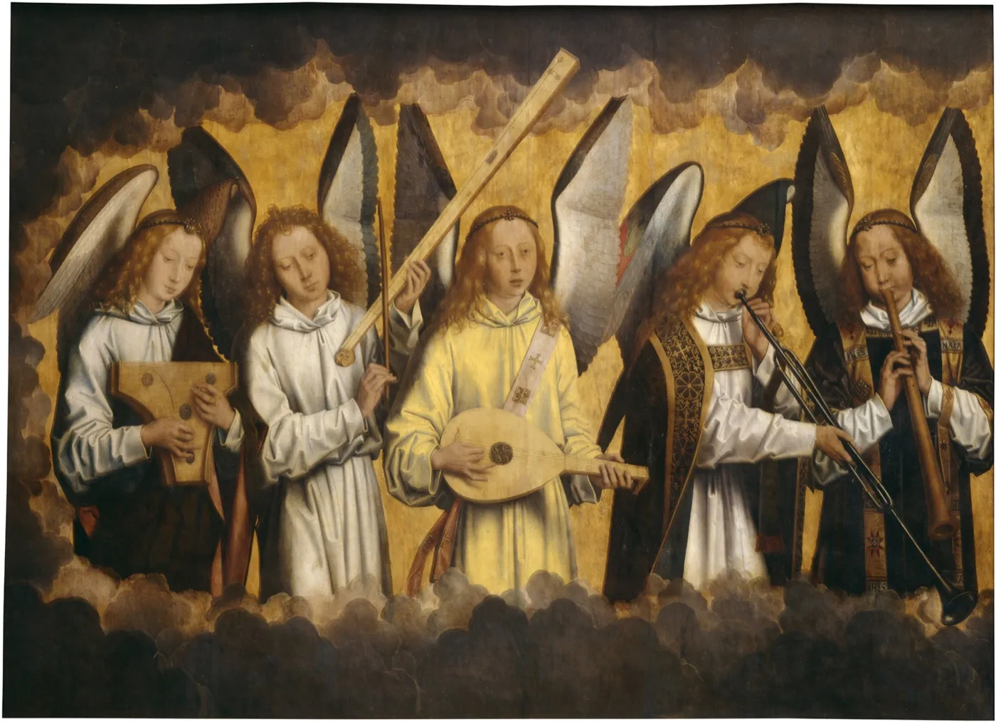 Aniołowie muzykujący, Hans Memling, 1483-1494